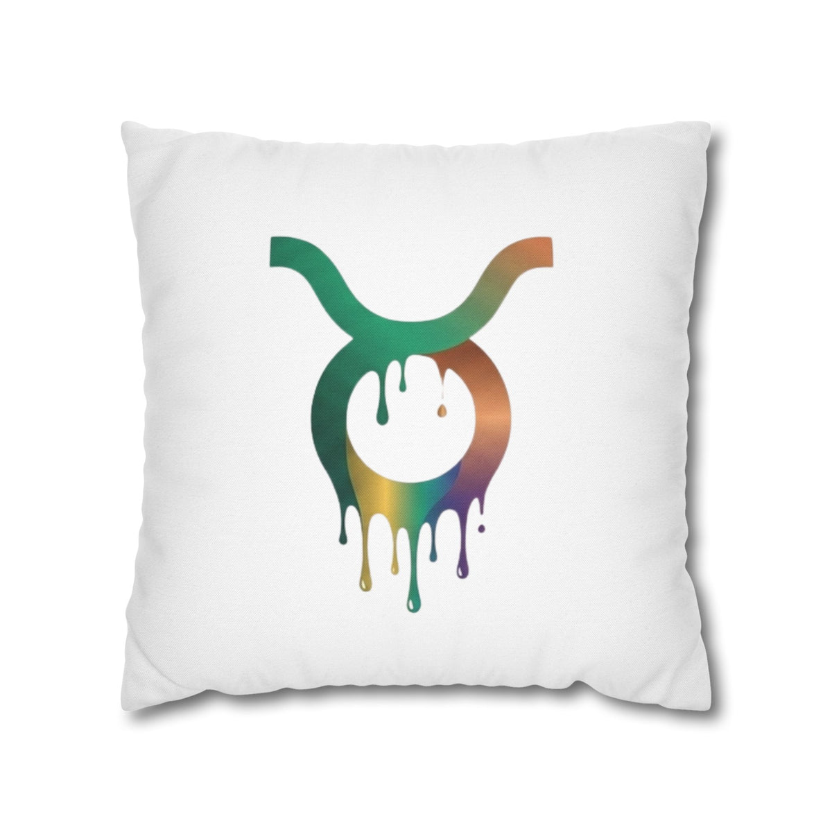 Taurus Drip Decorative Pillowcase — Zodiac Throw Pillow Cover