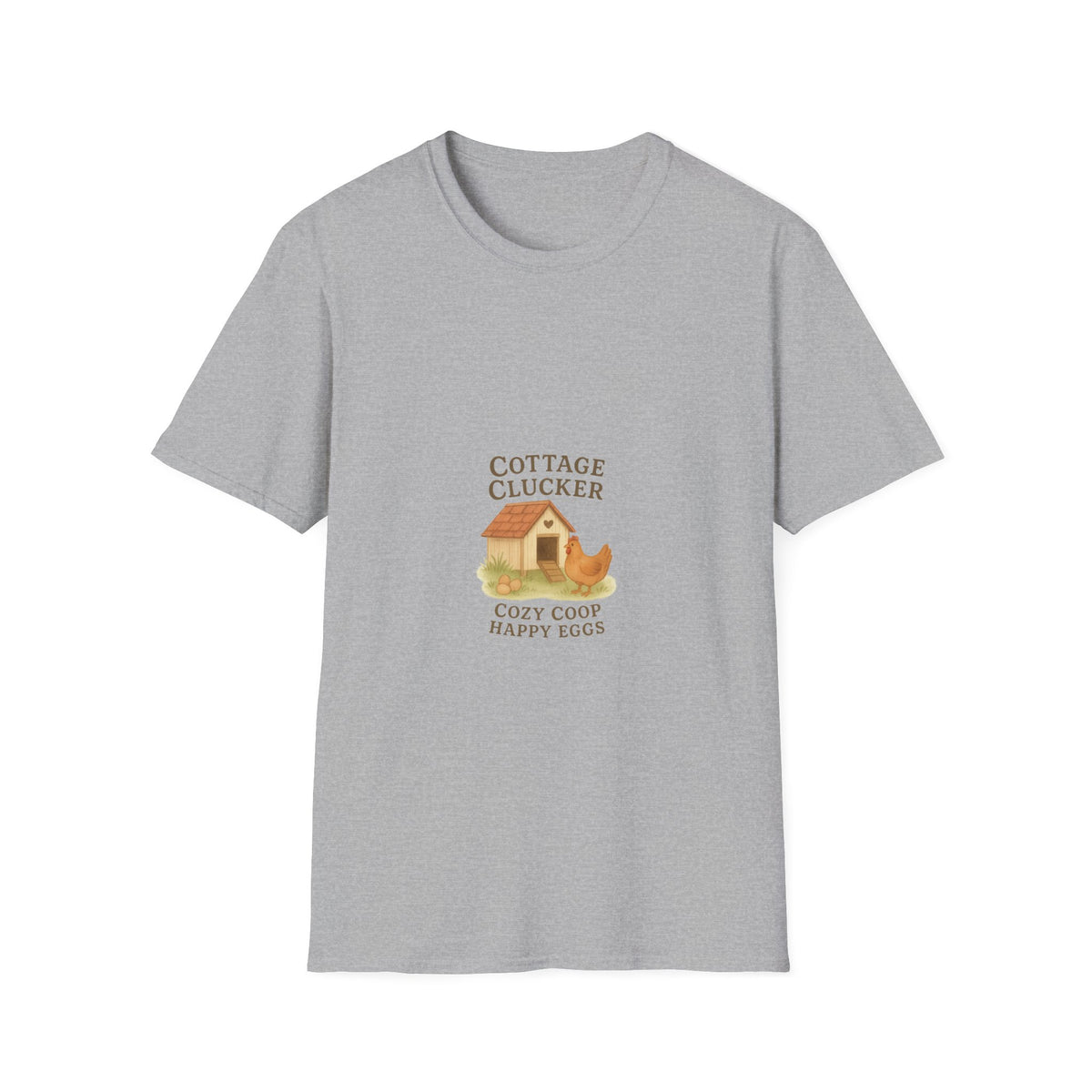 Cottage Clucker Cute Chicken Coop Tee - Farmhouse Aesthetic Graphic T-Shirt - Trending Now - September 2026