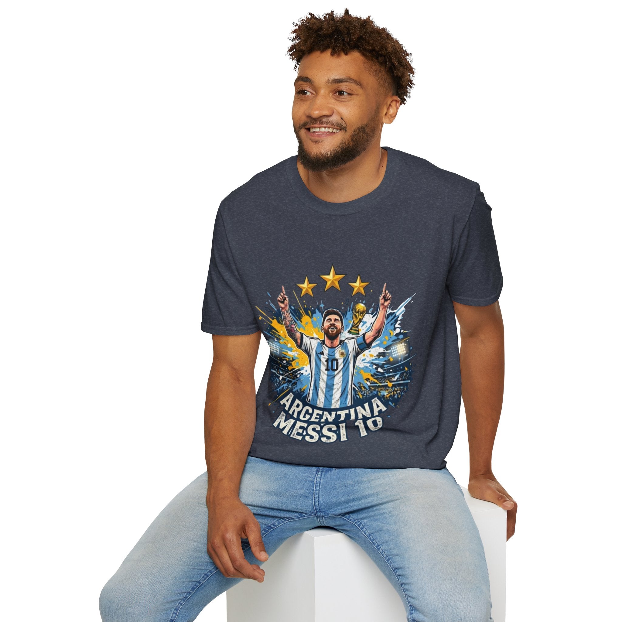 Argentina Messi Soccer T‑Shirt — World Cup Champion Fan Tee