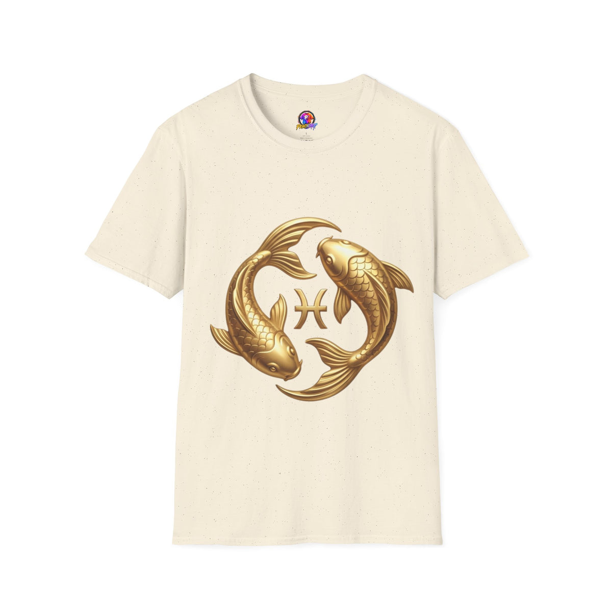 Pisces Gold Fish T-Shirt — Zodiac Symbol Astrology Tee