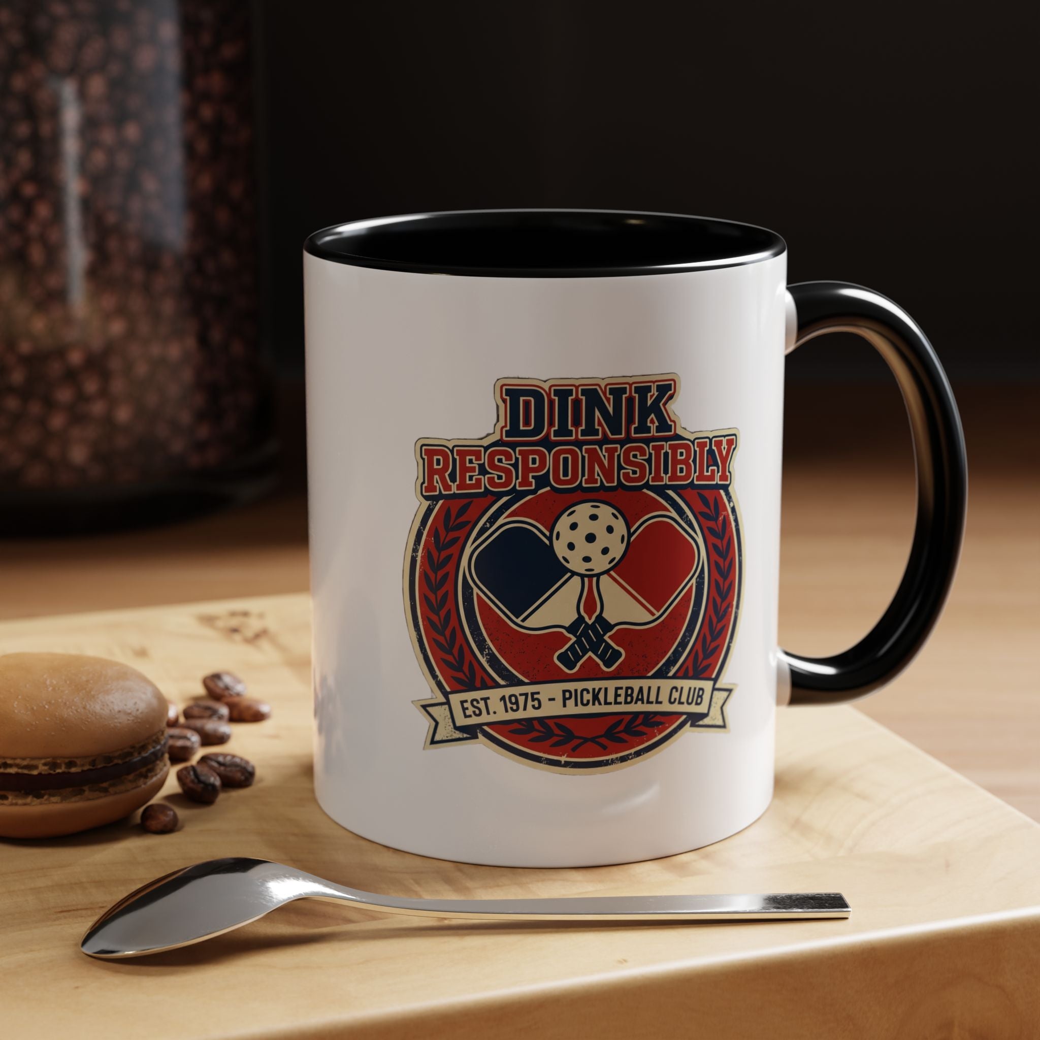Funny Pickleball Coffee Mug - "Dink Responsibly" Accent Mug