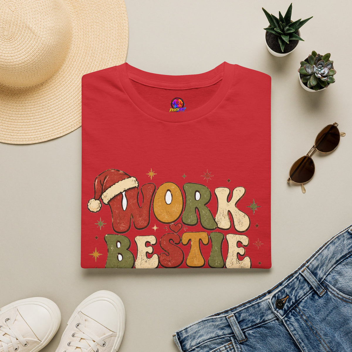 Work Bestie Holiday Club T-Shirt