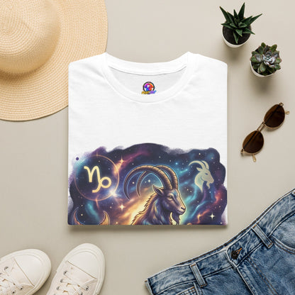 Capricorn Zodiac T-Shirt — Celestial Goat Astrology Tee
