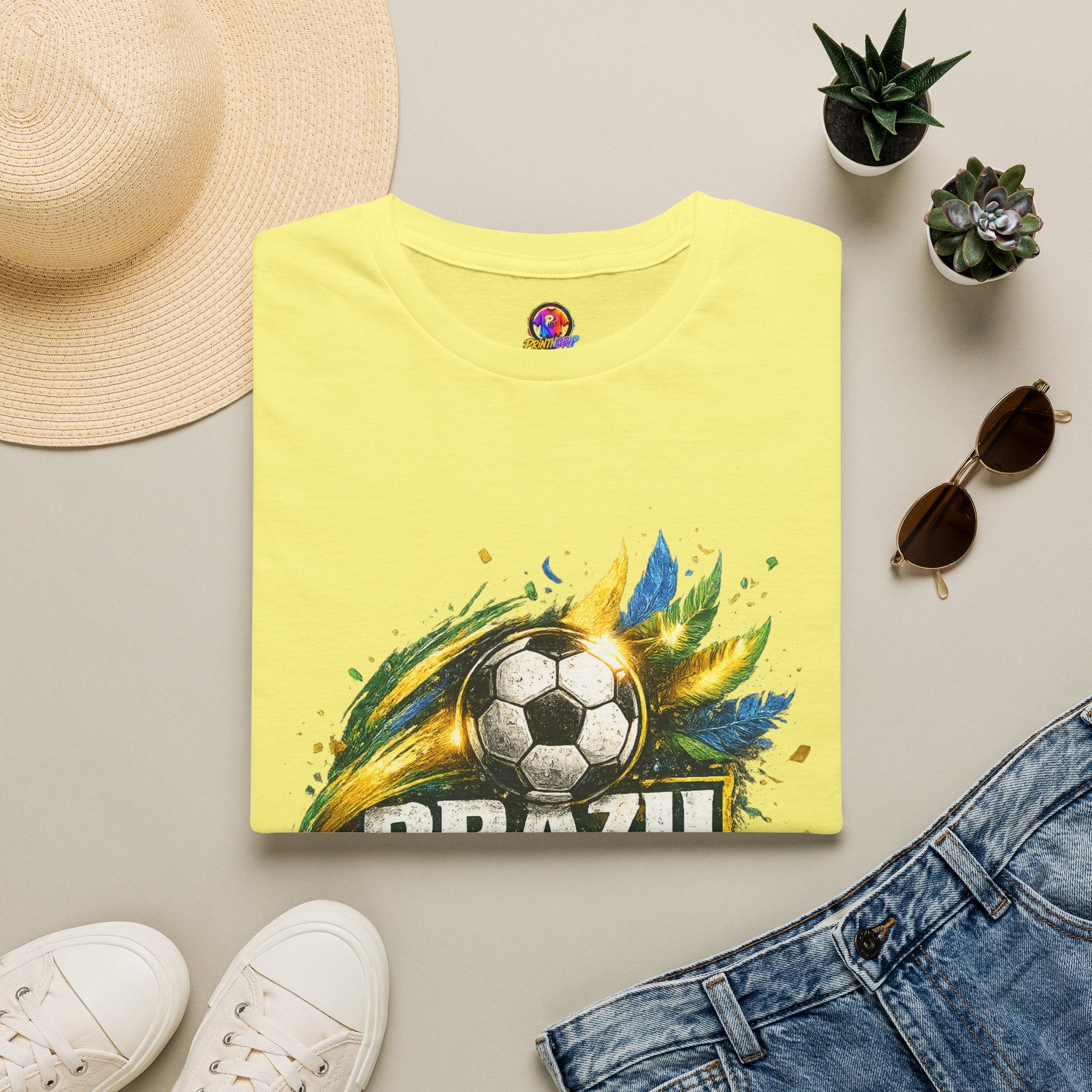 Brazil Samba Football T‑Shirt