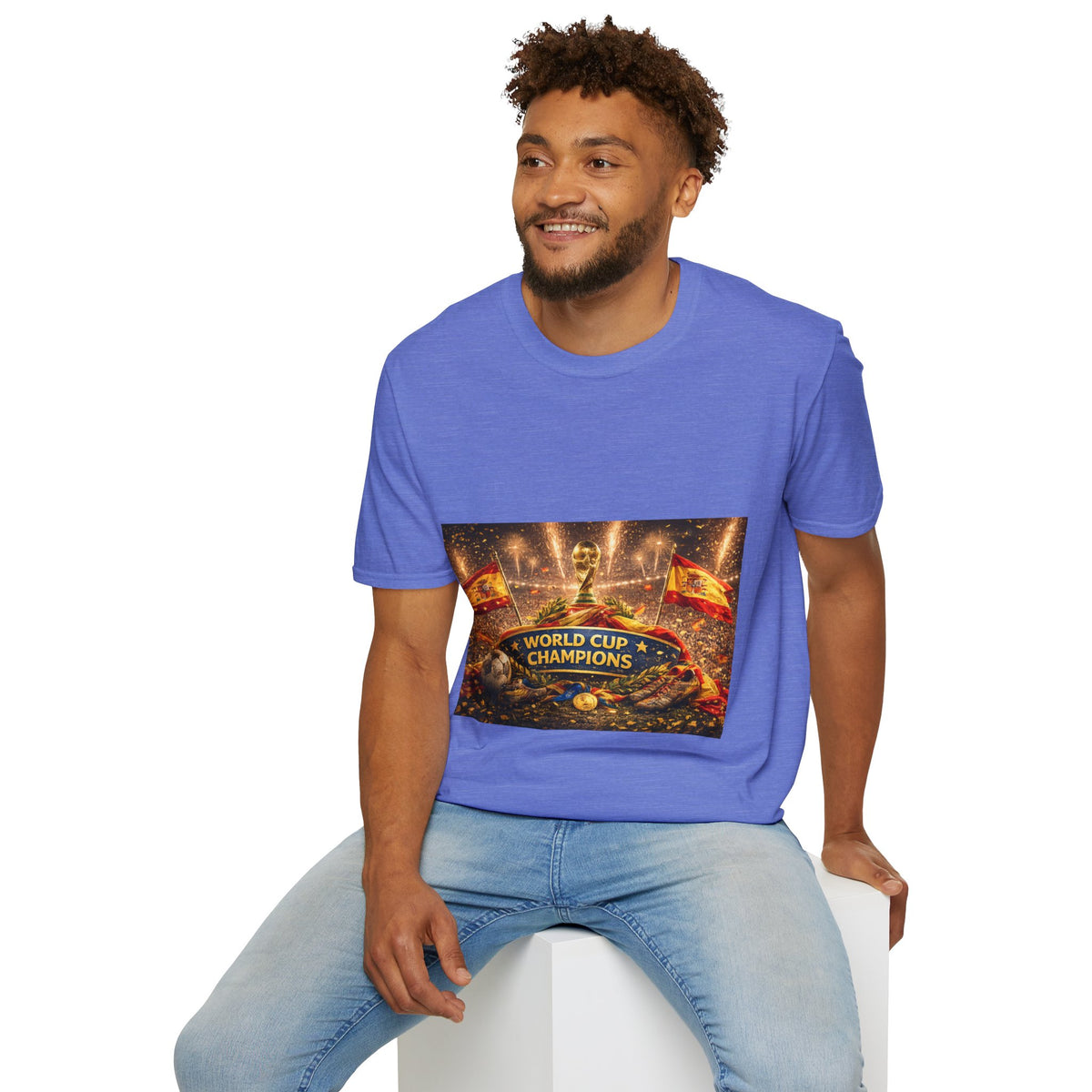 World Cup Champions T-Shirt — Spanish Football Victory Design