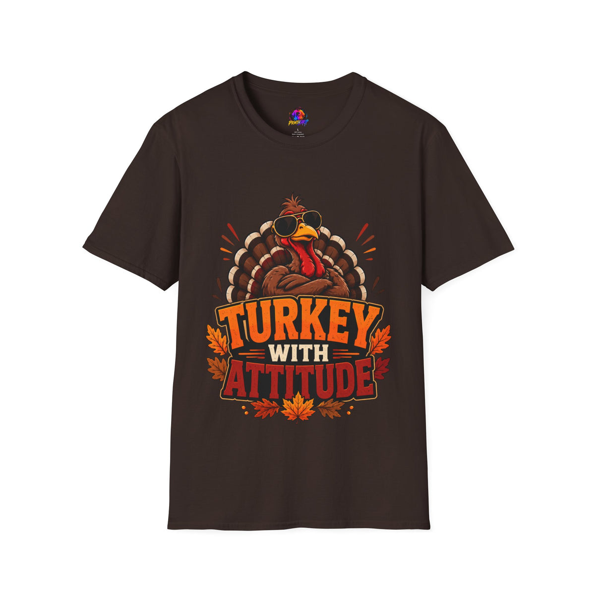 Thanksgiving T-Shirt Turkey With Attitude T-Shirt — Funny Thanksgiving Turkey Graphic Tee