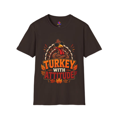 Turkey With Attitude T-Shirt — Funny Thanksgiving Turkey Graphic Tee