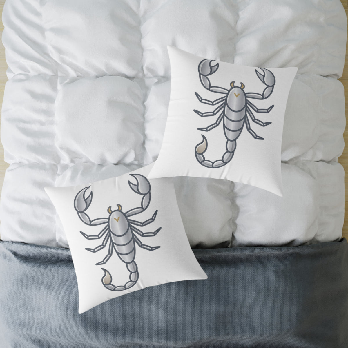 Zodiac Scorpio Astrological Square Poly Canvas Pillow