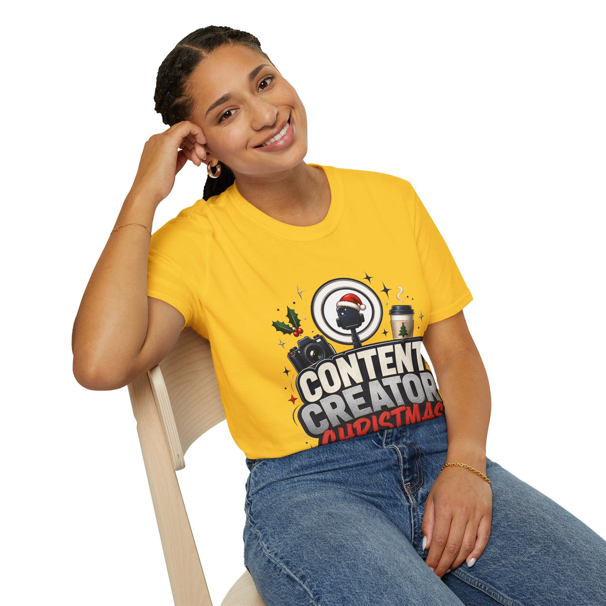 Content Creator Christmas T-Shirt