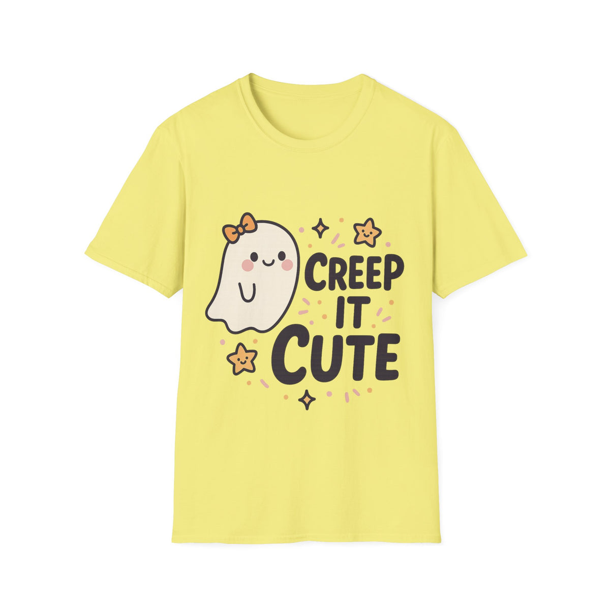 "Creep It Cute" Funny Ghost Tee | Pastel Spooky Season Halloween T-Shirt - Trending Now - September 2026