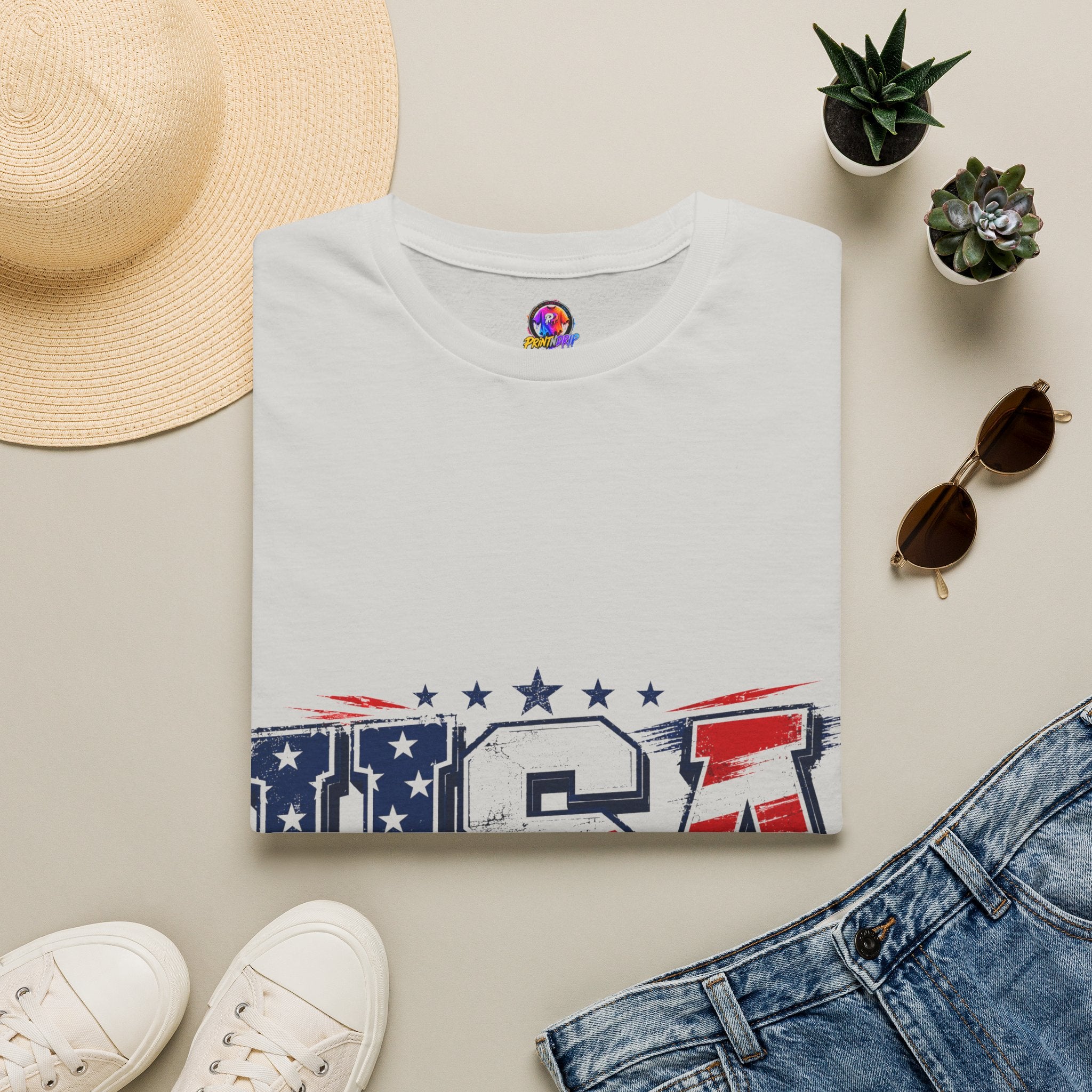 USA Flag Graphic T-Shirt — Patriotic American Pride Tee