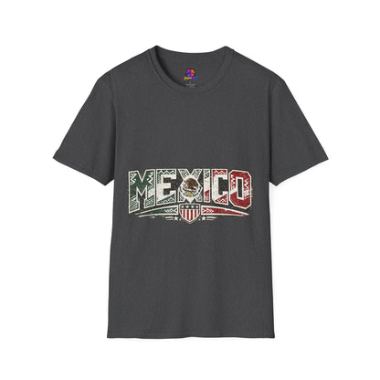 Mexico Pride Graphic T-Shirt — Retro Mexican Flag Design