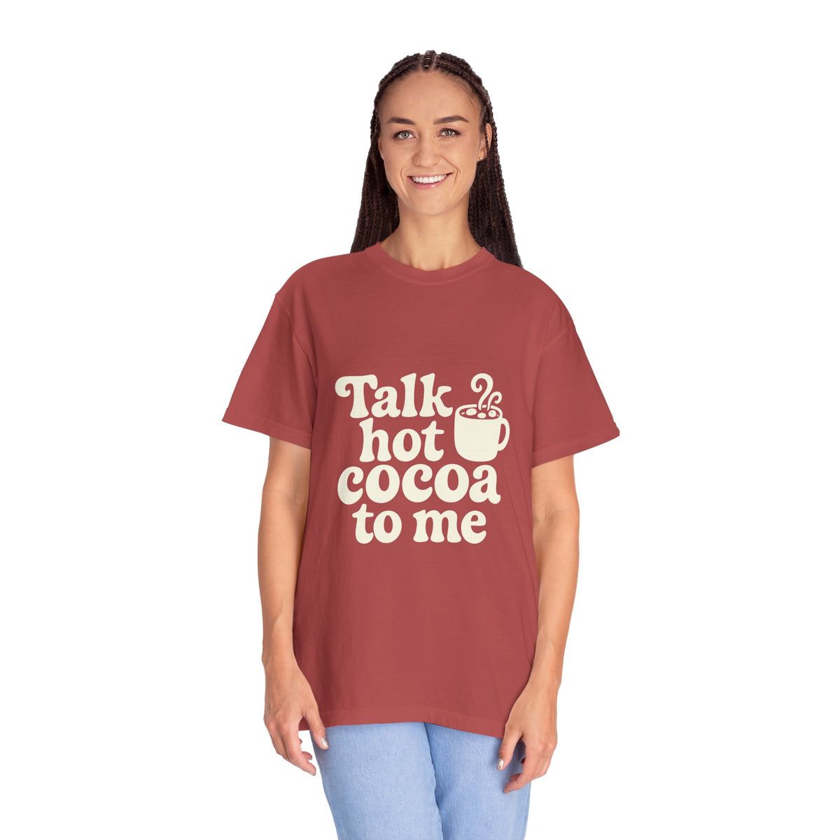 Talk Hot Cocoa To Me Tee - Funny Winter Mug Graphic T-Shirt - Trending Now - October 2026