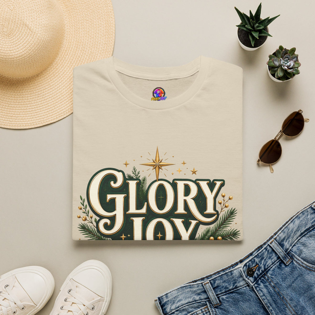 Glory Joy Peace Christmas T-Shirt