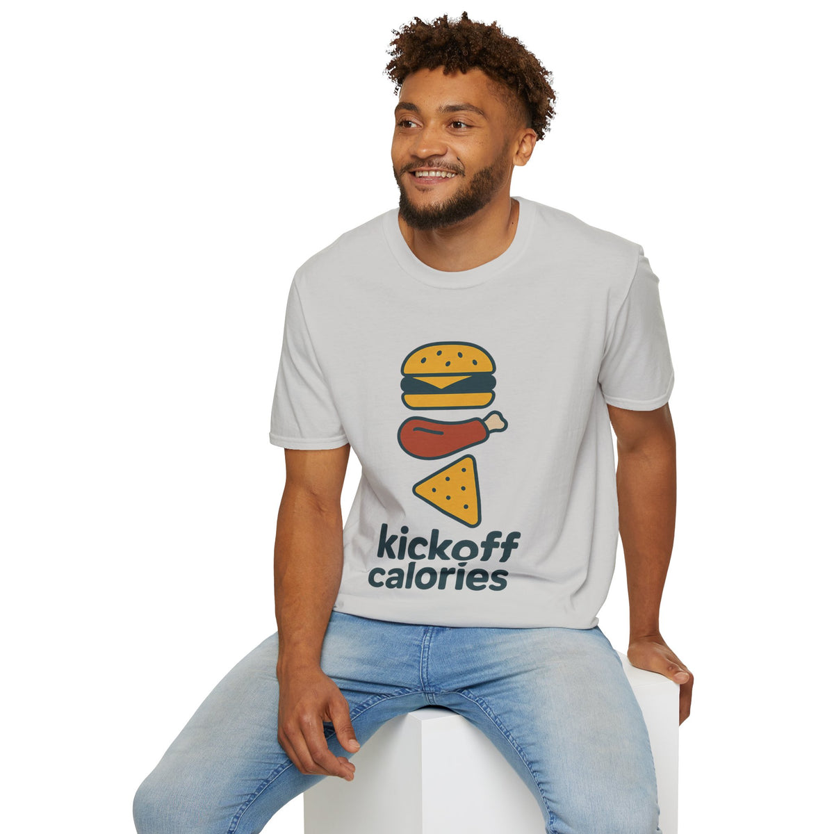 Funny 'Kick Off Calories' T-Shirt — Burger, Drumstick & Pizza Fitness Humor Tee - Trending Now - August 2026