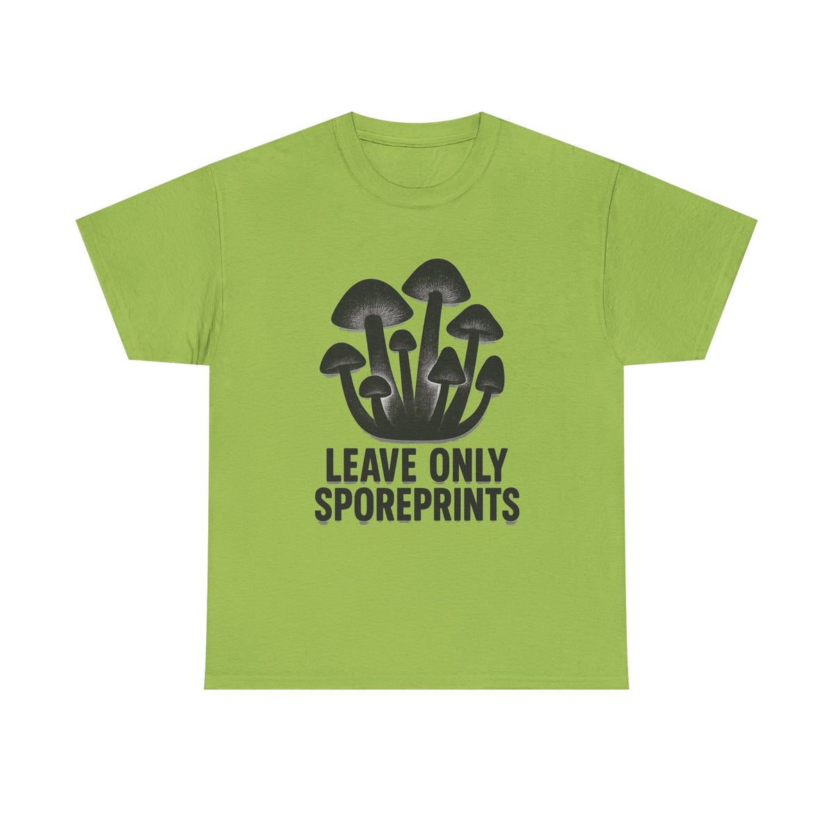 Mushroom Tee — "Leave Only Sporeprints" Eco Nature Graphic Shirt - Trending Now - August 2026