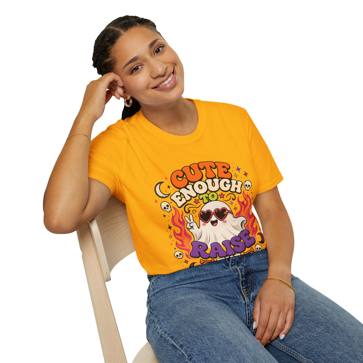 Halloween Cute Enough Unisex Softstyle T-Shirt