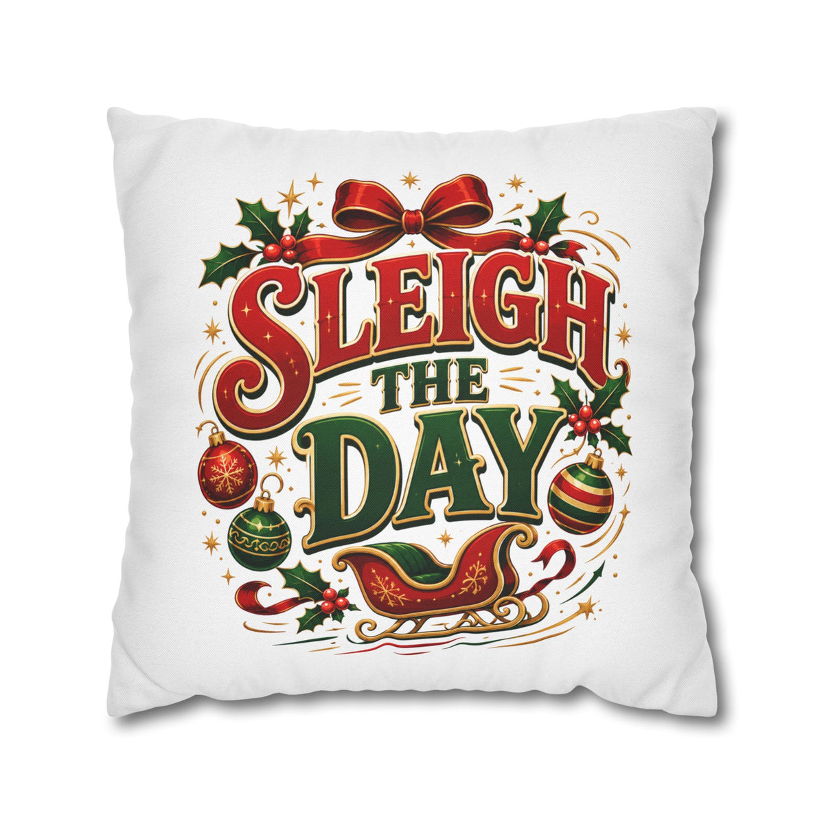 Christmas Sleigh the Day Christmas Pillowcase