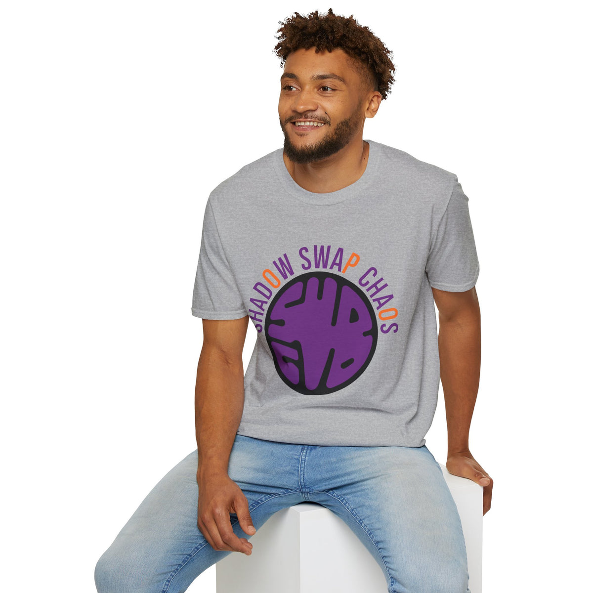 T-Shirt — "Shadow Swap Chaos" Purple Brain Graphic Tee - Trending Now - August 2026