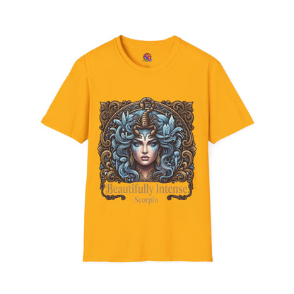 Scorpio Astrology T-Shirt — "Beautifully Intense" Zodiac Graphic Tee
