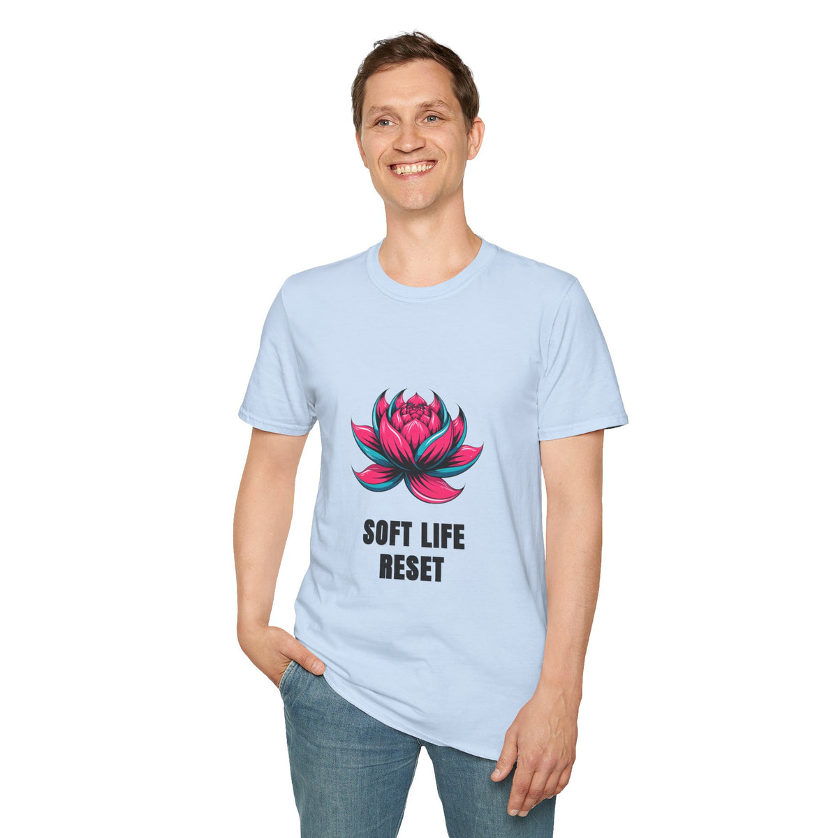 Lotus Graphic T-Shirt — 'Soft Life Reset' Relaxed Tee - Trending Now - August 2026