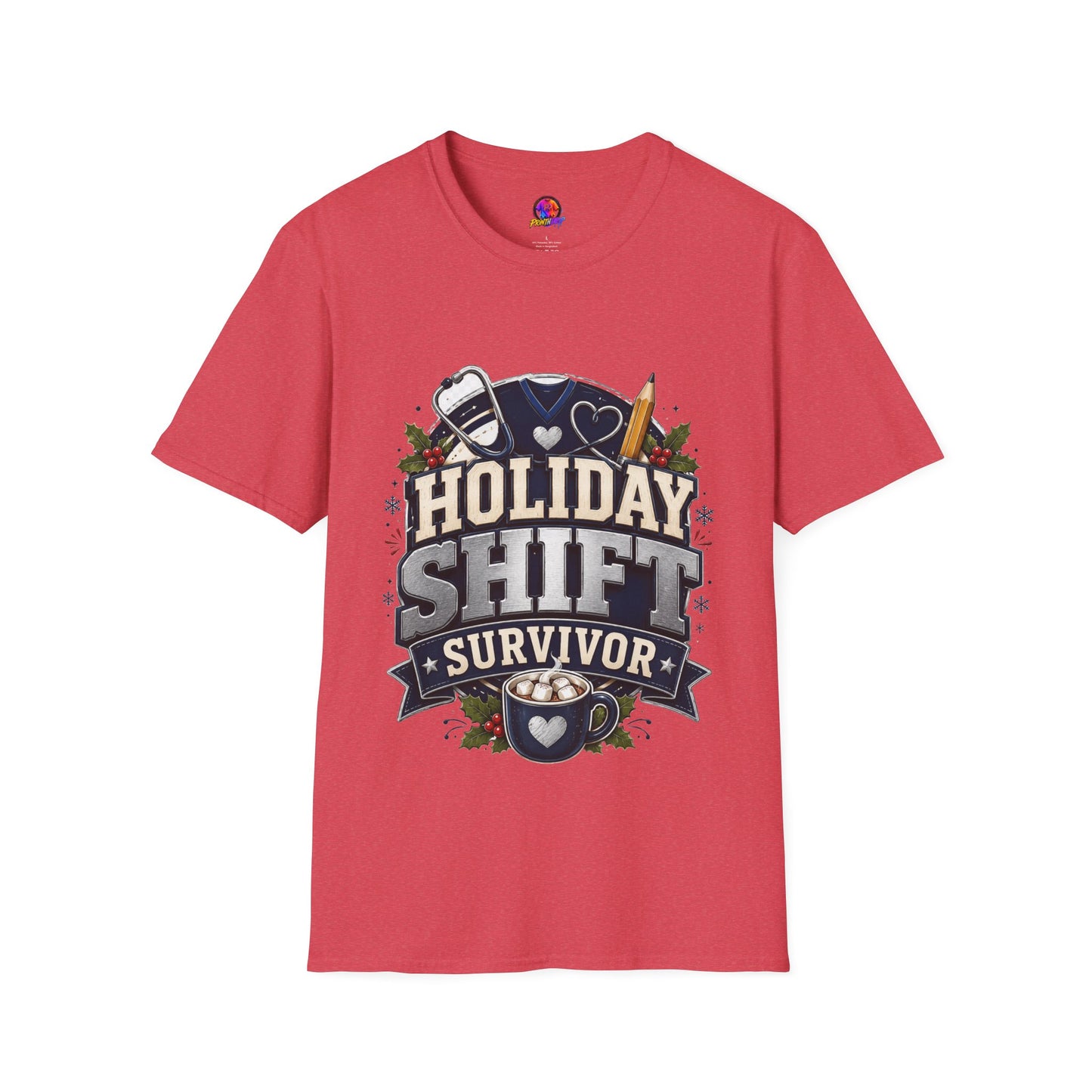 Holiday Shift Survivor T-Shirt — Nurse & Healthcare Worker Gift
