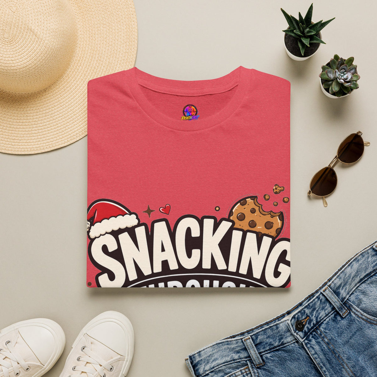 Snacking Through Christmas T-Shirt — Funny Holiday Cookie Tee