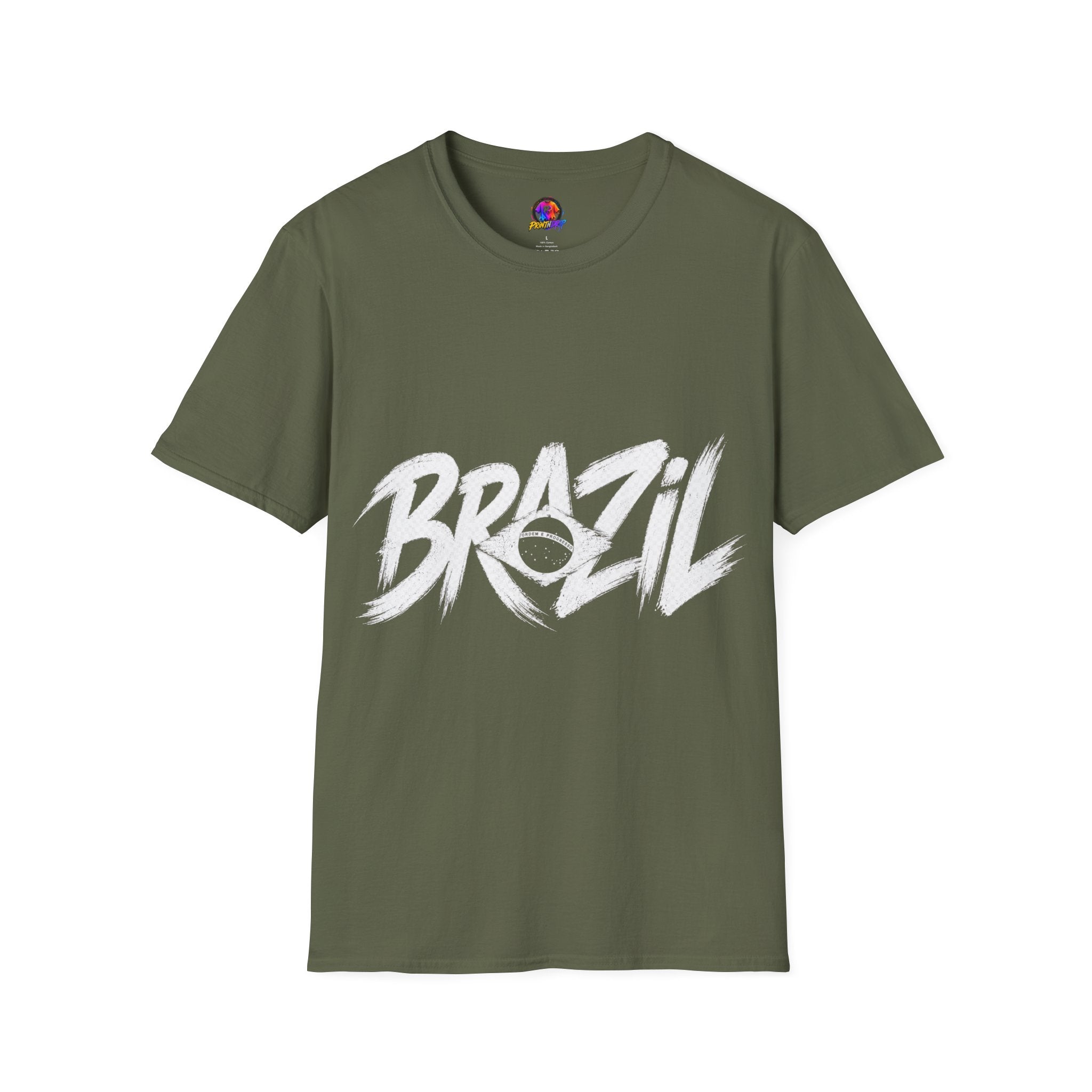 Brazil Minimal Marble Waves T-Shirt
