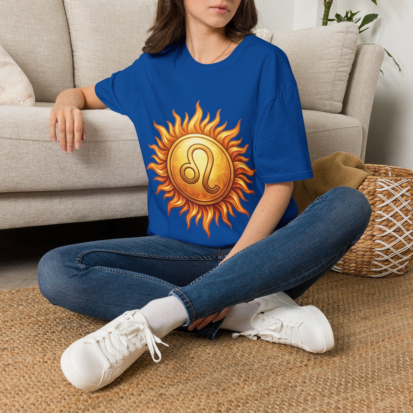 Leo Sun T‑Shirt — Zodiac Sunburst Graphic Tee