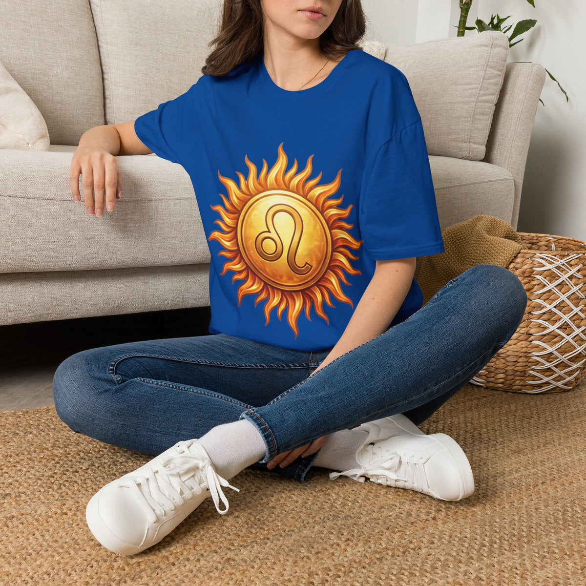 Leo Sun T‑Shirt — Zodiac Sunburst Graphic Tee