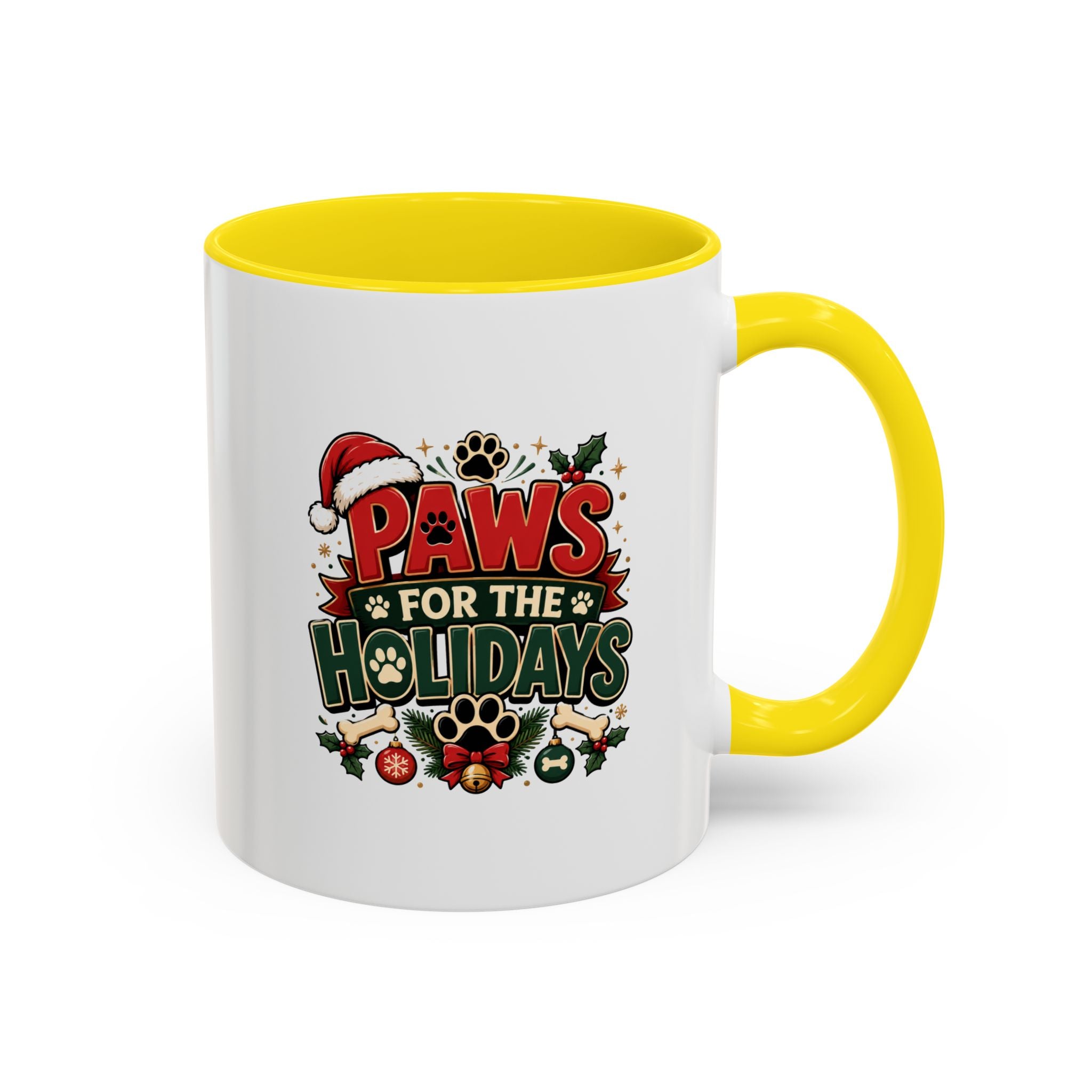 Paws for the Holidays Coffee Mug - Festive Pet Lover Accent Mug