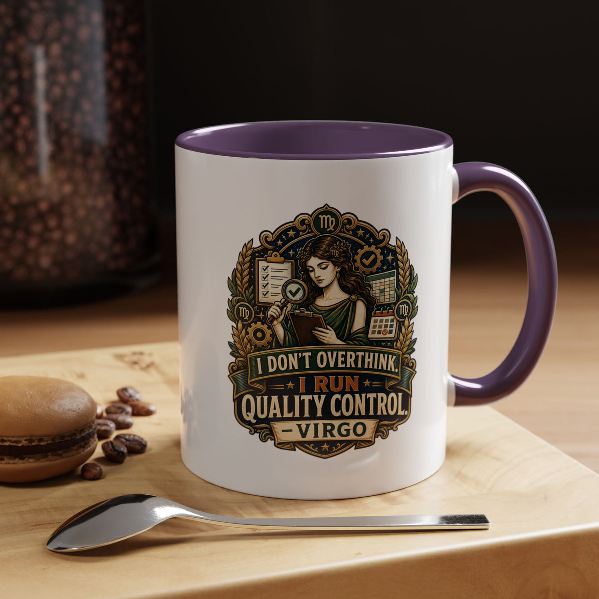 Zodiac Virgo Accent Coffee Mug