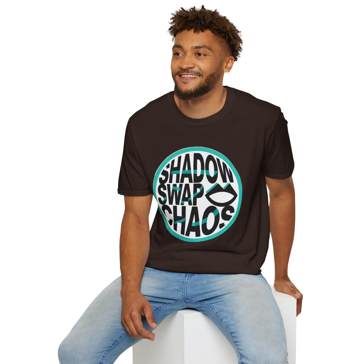 Shadow Swap Chaos T-Shirt — Retro Circular Surf/Skate Graphic Tee - Trending Now - August 2026