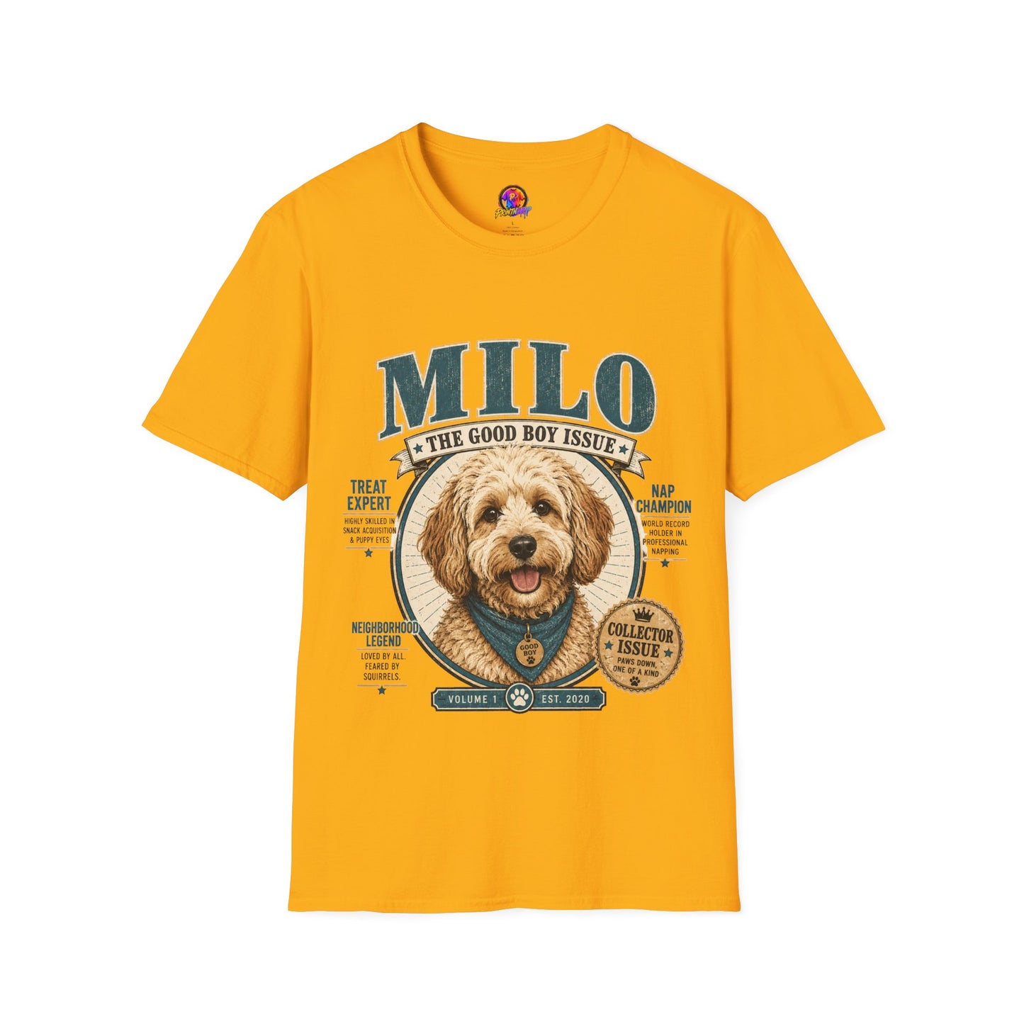 Milo 'The Good Boy Issue' T-Shirt — Cute Dog Portrait Tee
