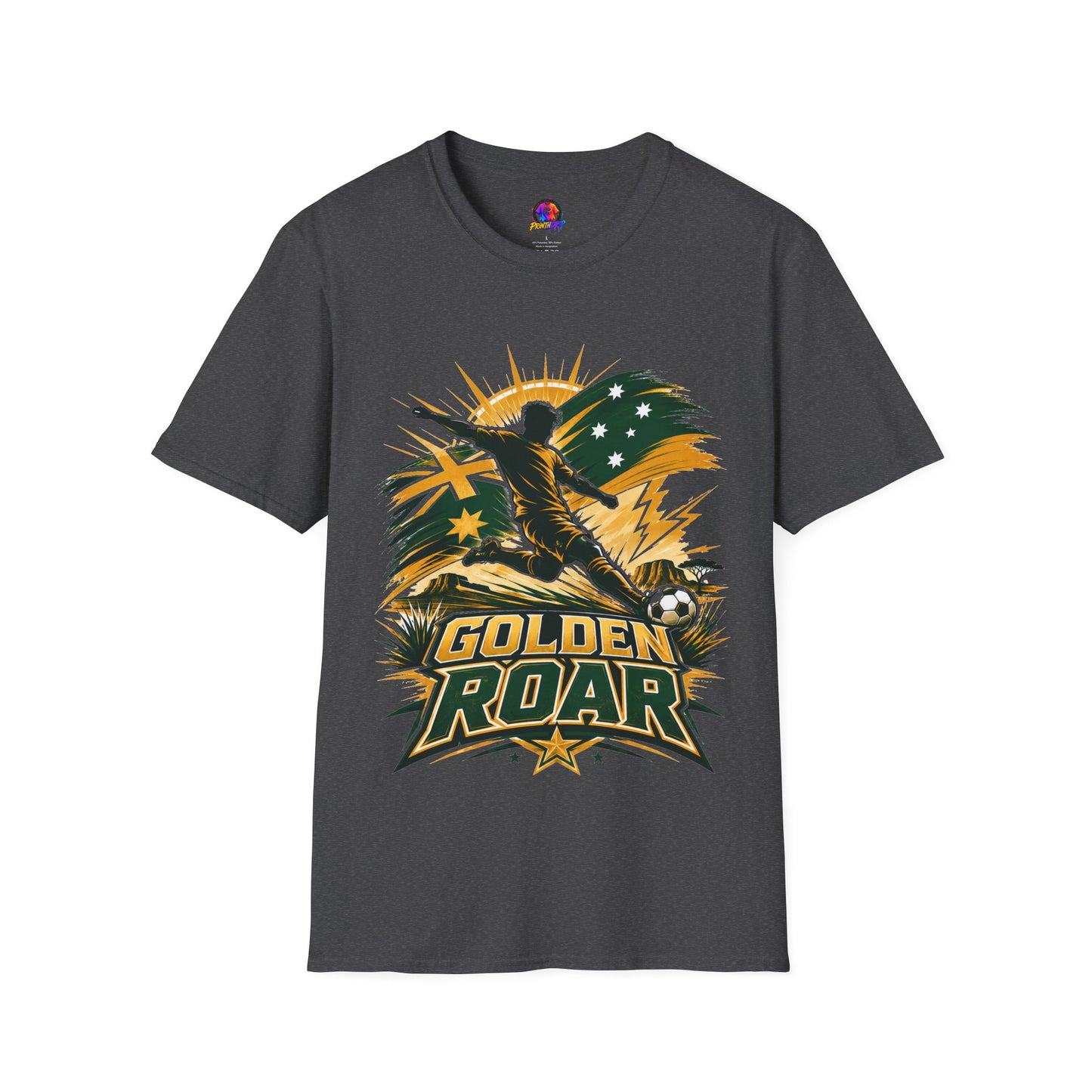 Australia Golden Roar Soccer T-Shirt — Australian Football Fan Tee