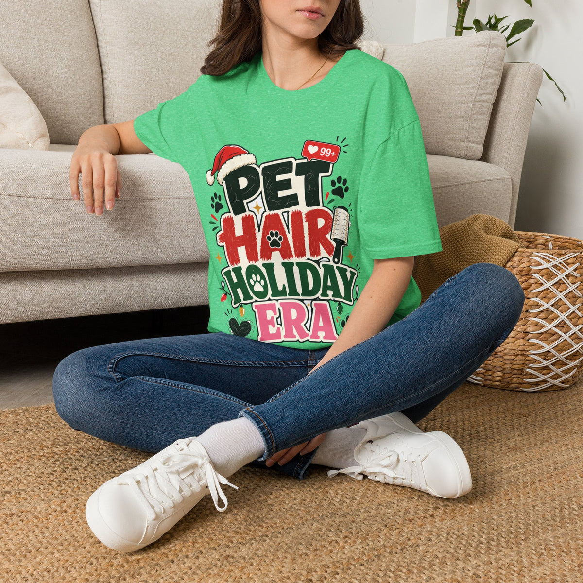 Pet Hair Holiday Tee — Funny Christmas Shirt for Pet Lovers