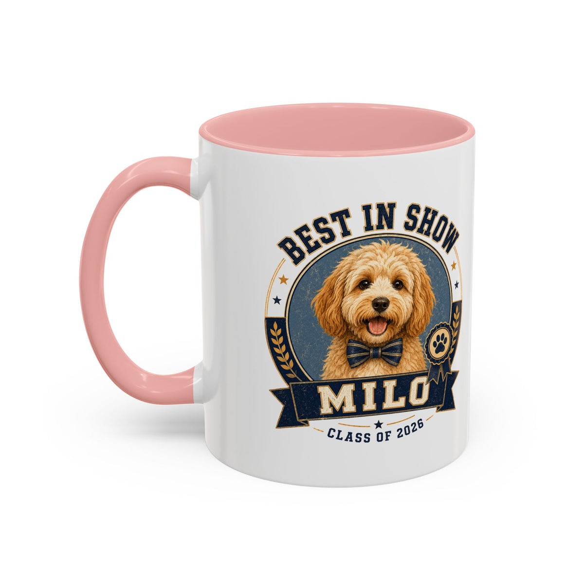 Milo Bailey Dog Dad Mom Best in Show Milo Coffee Mug — Personalized Dog Lover Gift (Class of 2026)