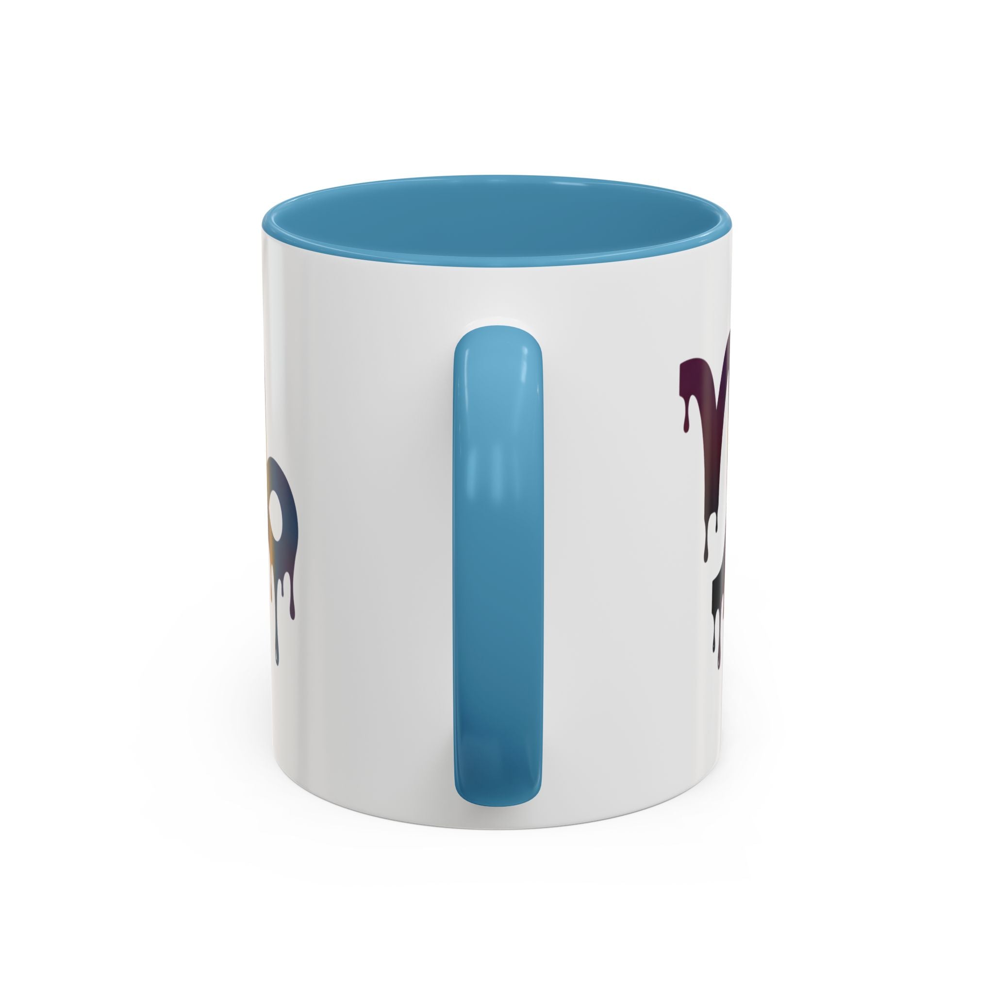 Capricorn Drip Accent Coffee Mug — Zodiac Symbol Gradient