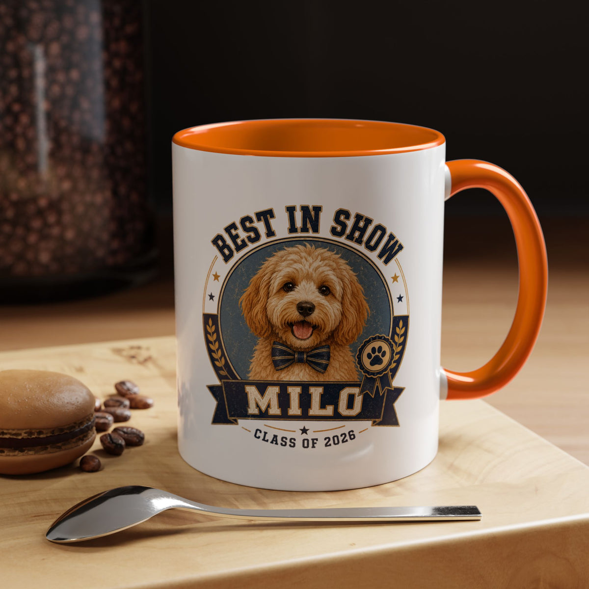 Milo Bailey Dog Dad Mom Best in Show Milo Coffee Mug — Personalized Dog Lover Gift (Class of 2026)