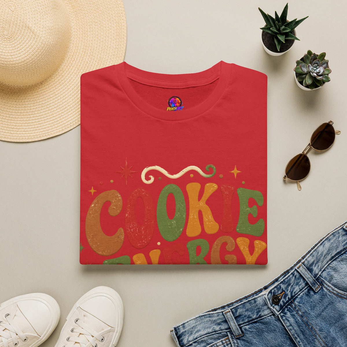 Cookie Energy Only T-Shirt — Festive Gingerbread Holiday Tee