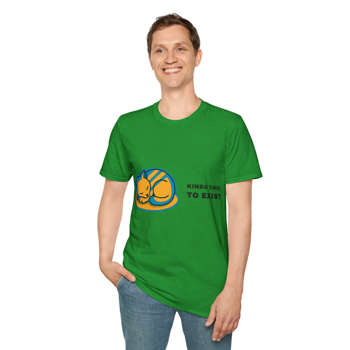 Cat Nap T‑Shirt - 'Kinda Okay To Exist' Cute Sleeping Cat Graphic Tee - Trending Now - September 2026