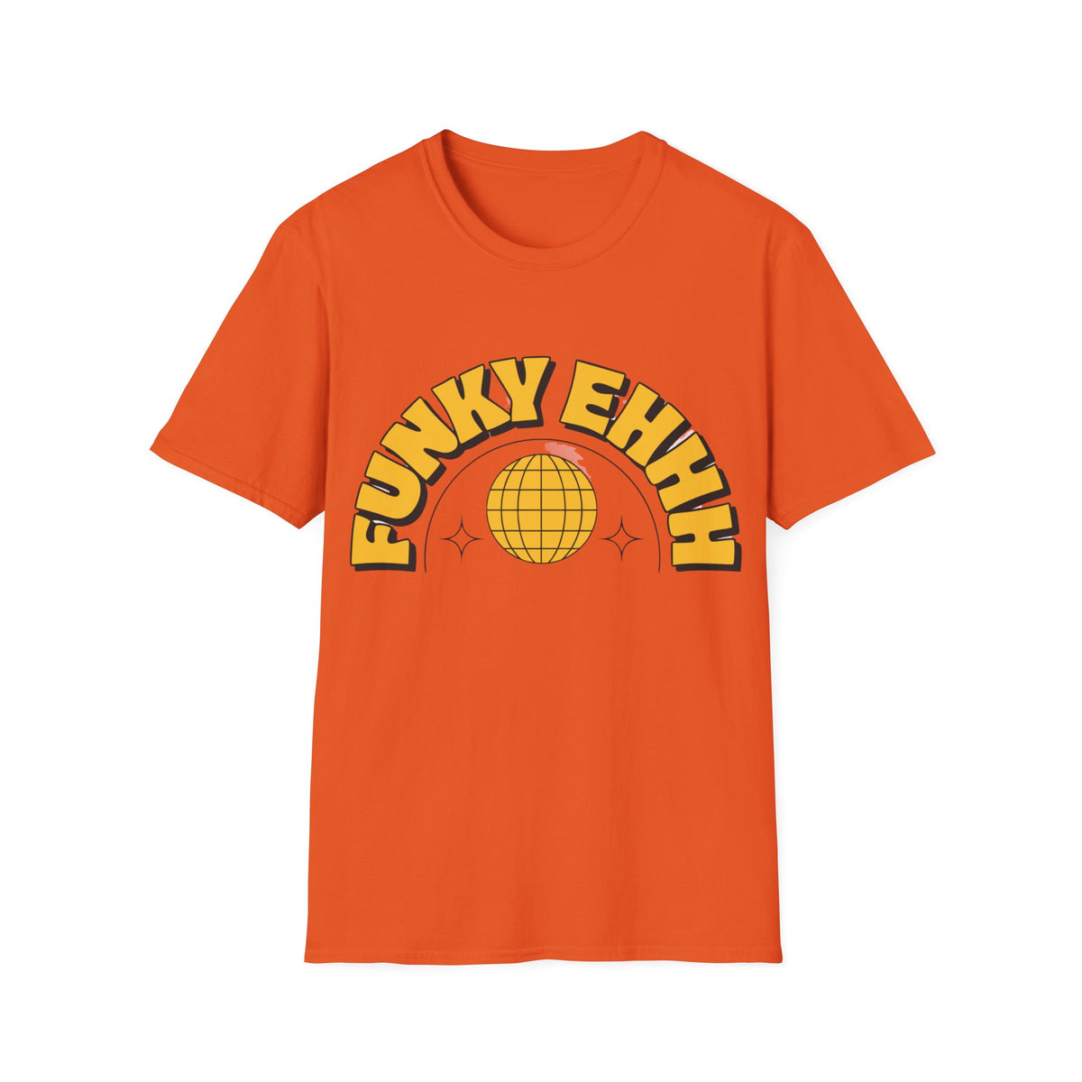Funky Ehhh T-Shirt — Retro Yellow Disco Graphic Tee - Trending Now - August 2026