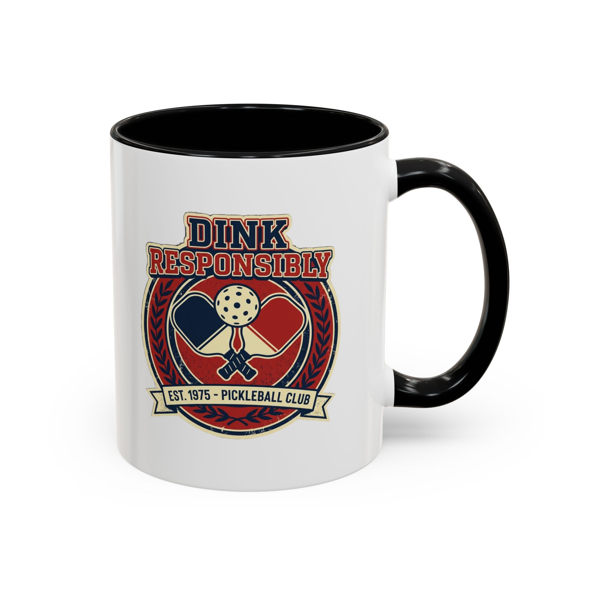 Funny Pickleball Coffee Mug - "Dink Responsibly" Accent Mug