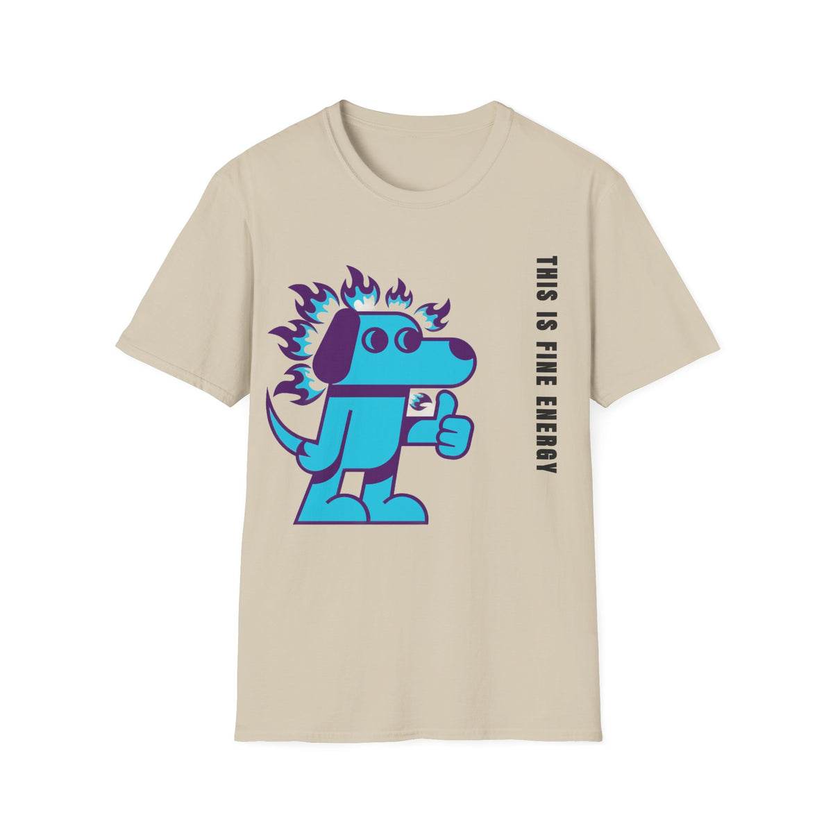 Flaming Blue Dachshund T-Shirt — Cute Cartoon Dog Graphic Tee - Trending Now - September 2026