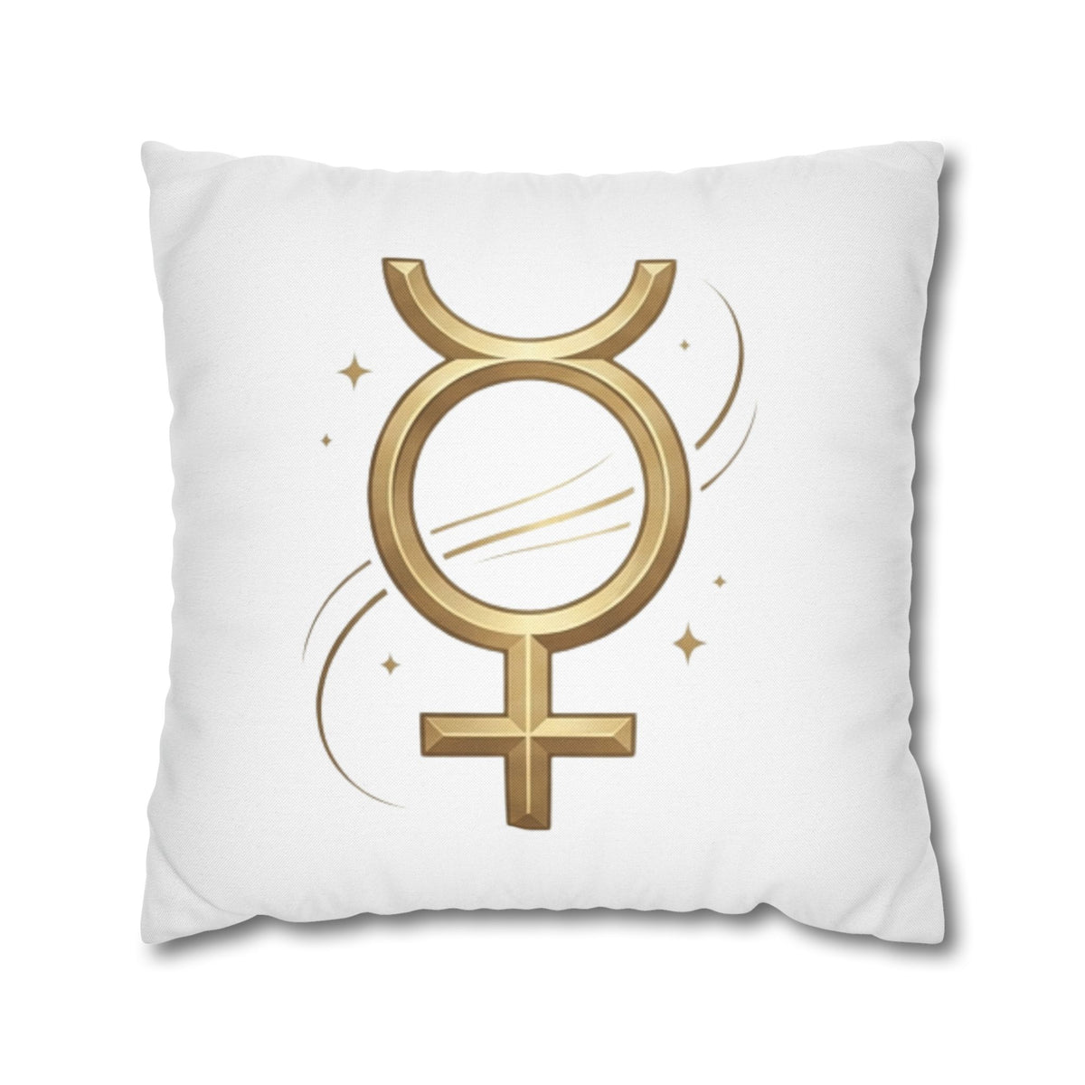 Virgo Mercury Retrograde Golden Glyph Pillowcase