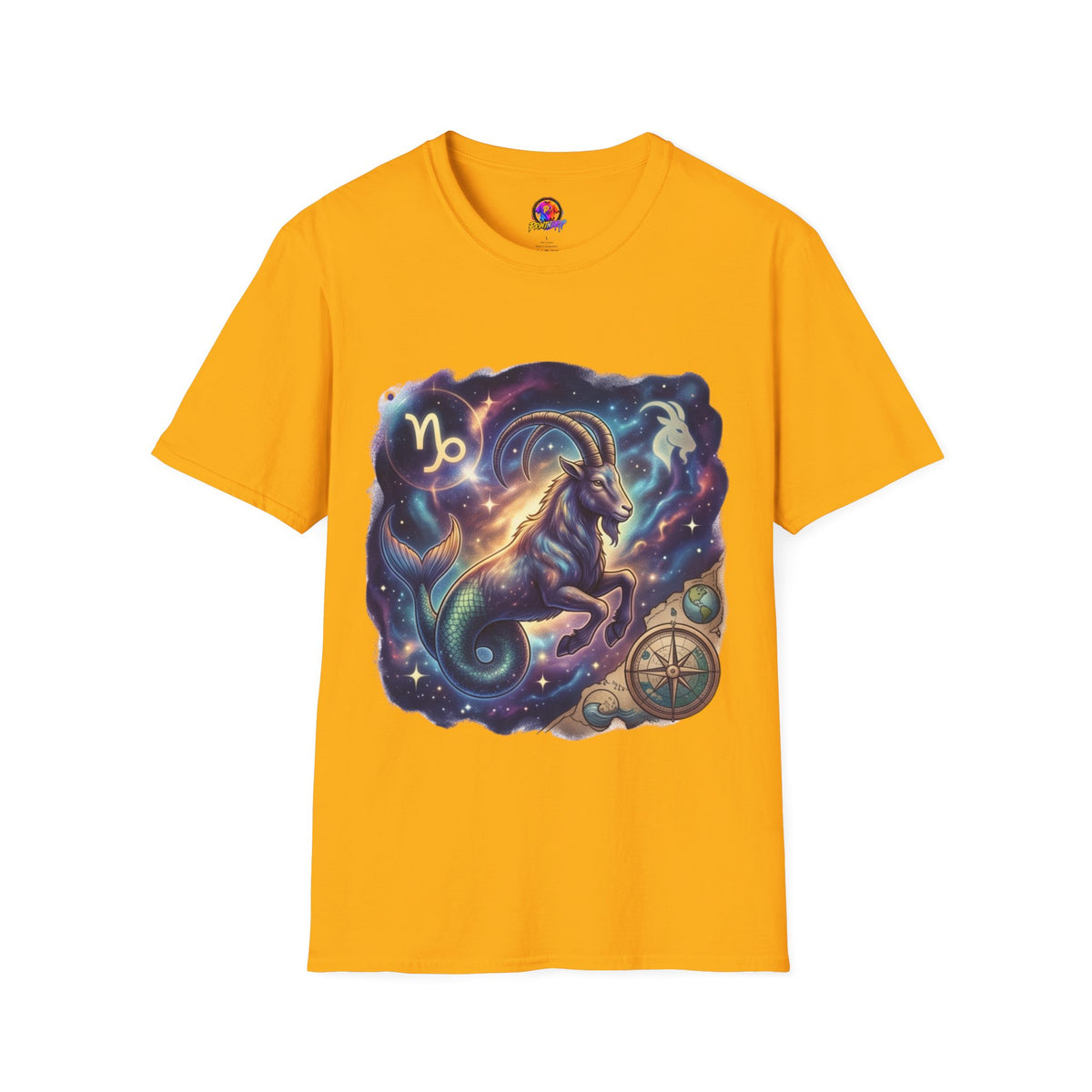 Capricorn Zodiac T-Shirt — Celestial Goat Astrology Tee