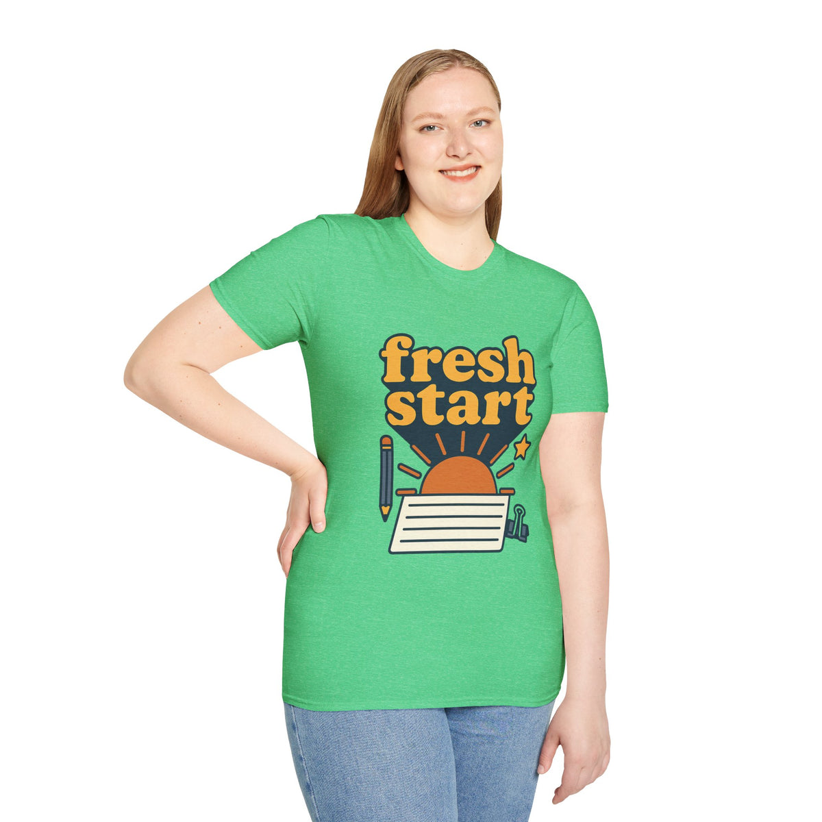 Fresh Start T-Shirt – Retro Sunrise Graphic  - Trending Now - August 2026