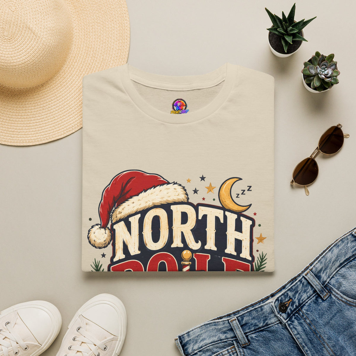 North Pole Nap Team T-Shirt — Funny Christmas Sleepy Holiday Tee