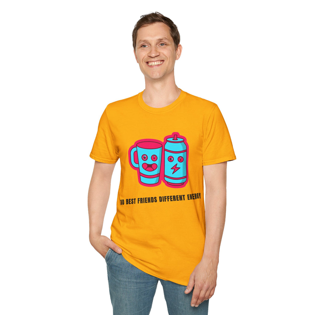 Battery & Cup Best Friends T‑Shirt — Cute Kawaii Coffee Mug and Battery Graphic Tee - Trending Now - September 2026