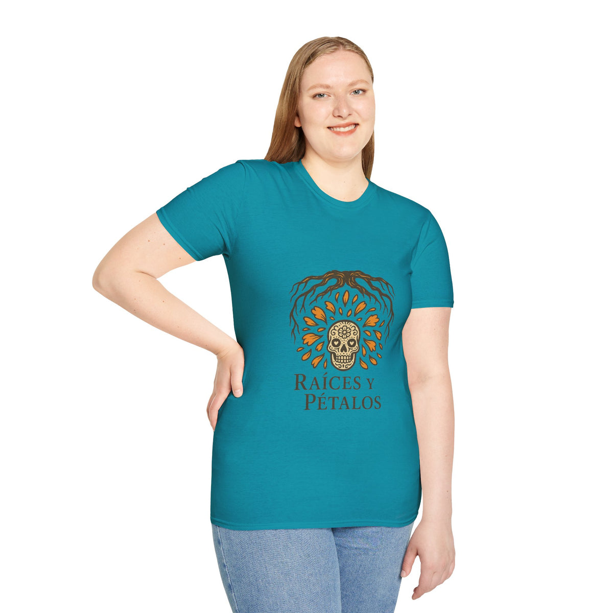 Raíces y Pétalos T-Shirt — Botanical Logo Tee - Trending Now - October 2026